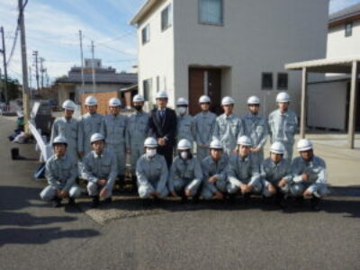 土木環境科1年　橋梁点検の体験学習